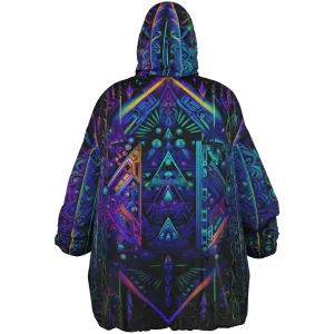 CYBER NIGHTS Reversible Snug Hoodie - ACIDMATH AI