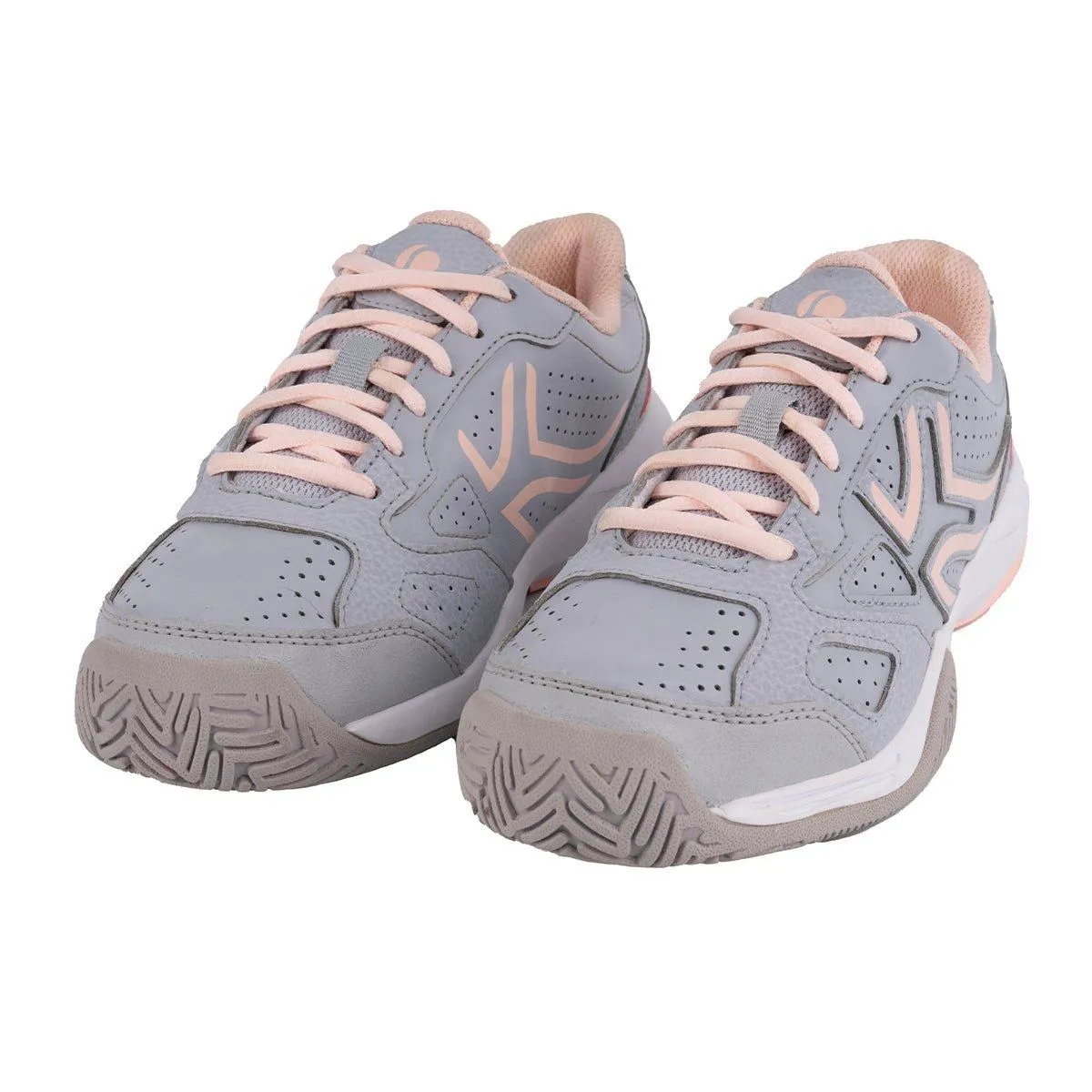 Decathlon Artengo Tennis Sport Shoes Leather Grey Colour For Kids