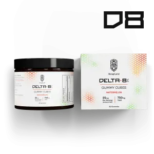 Delta 8 THC Gummy Cubes - Watermelon Flavor