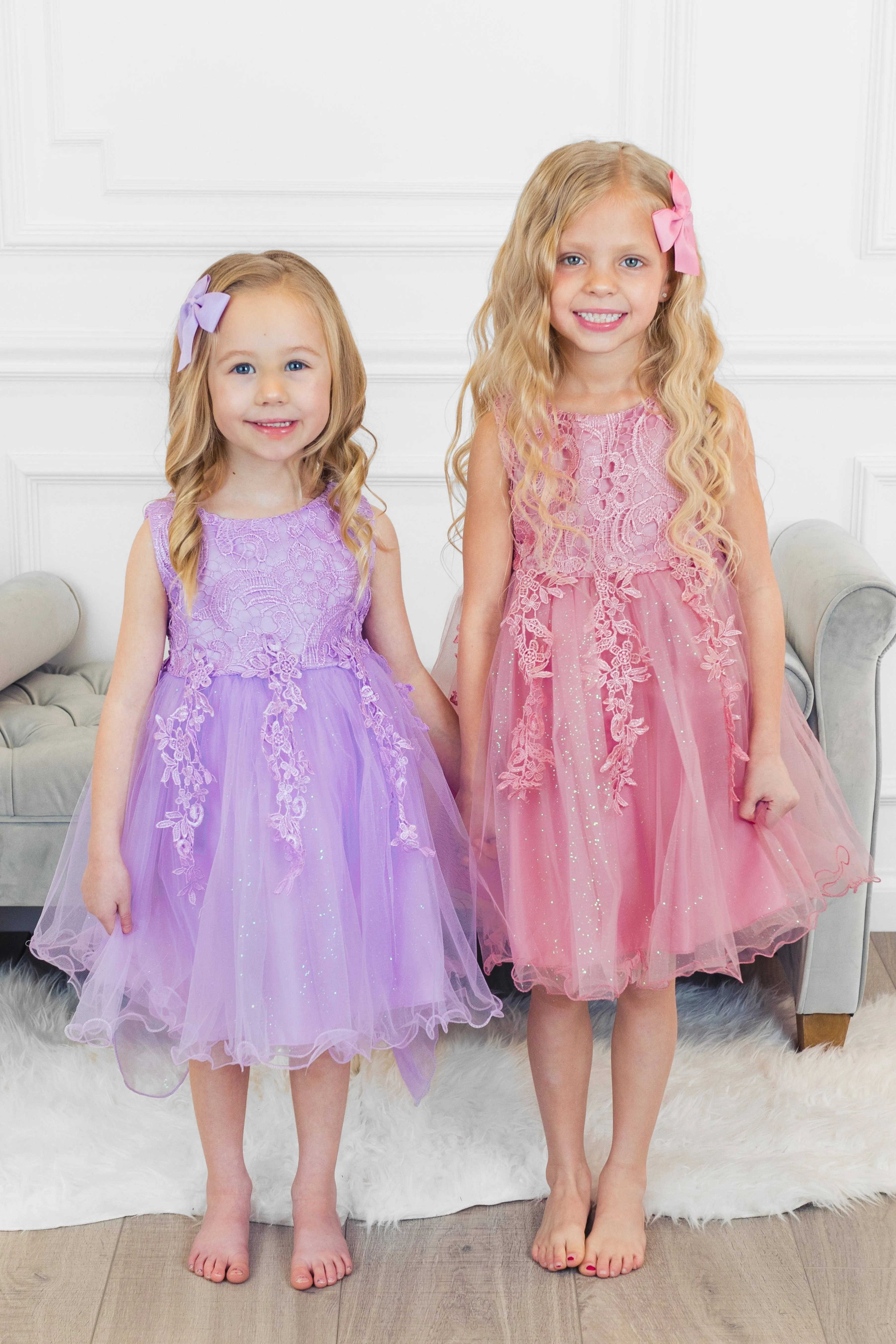 Deluxe Mauve Sparkle Dress