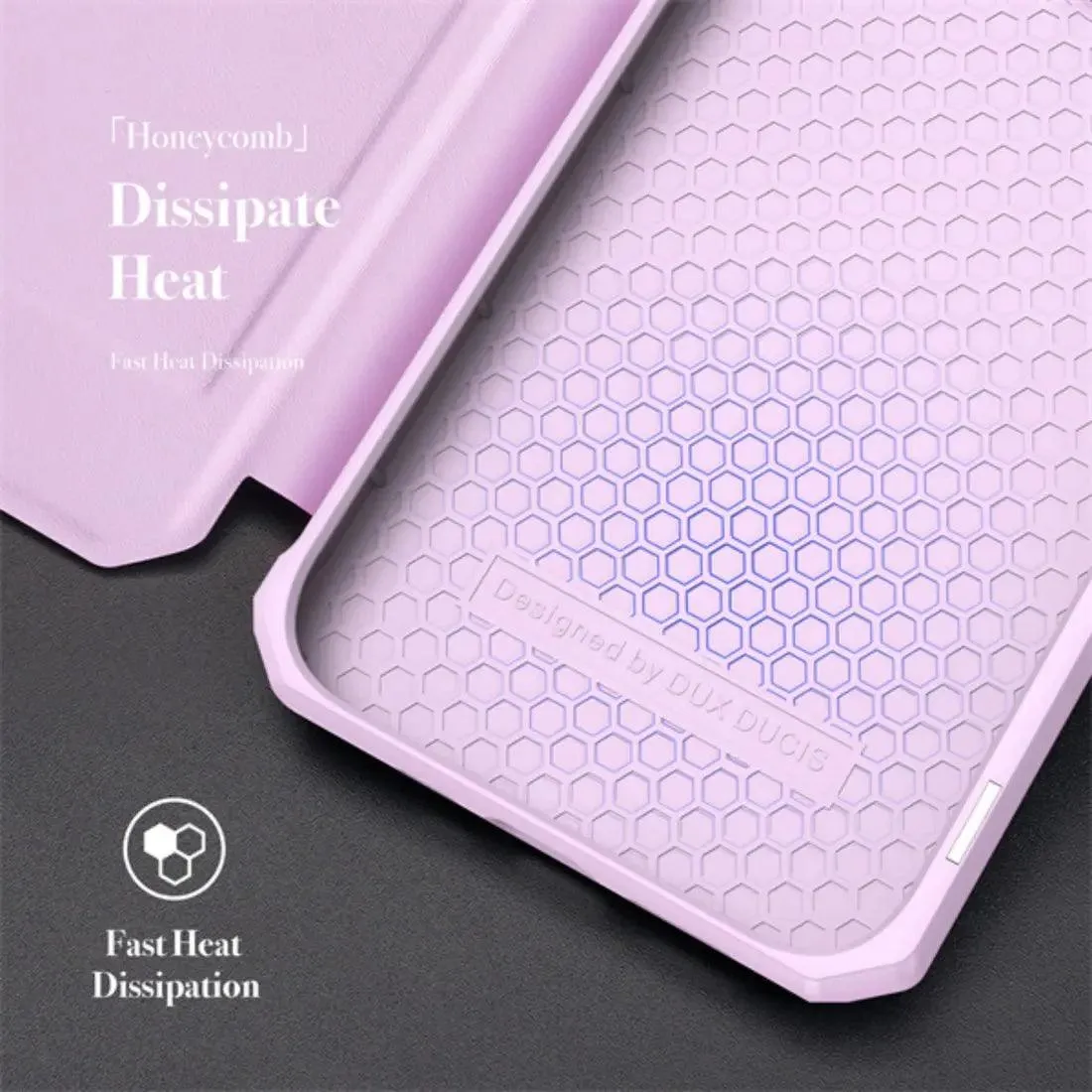 Dux Ducis Skin-x Series Magnetic Flip Case Cover For Iphone 13 Pro-pink