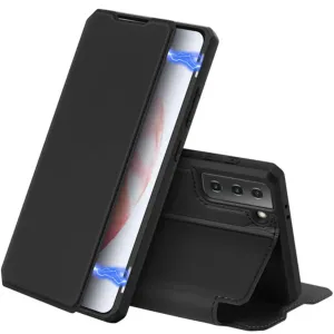 Dux Ducis Skin X Series Magnetic Flip Wallet Samsung Galaxy S21 - Black