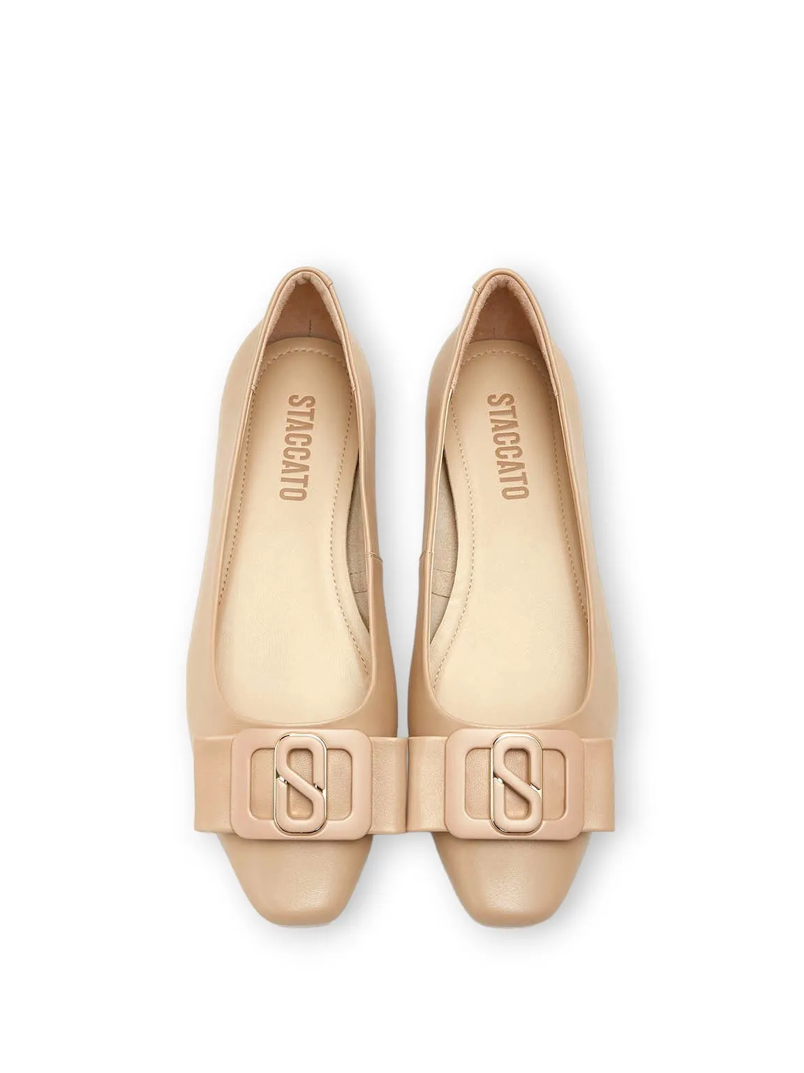 Elegant S Bow Ballerina Flats