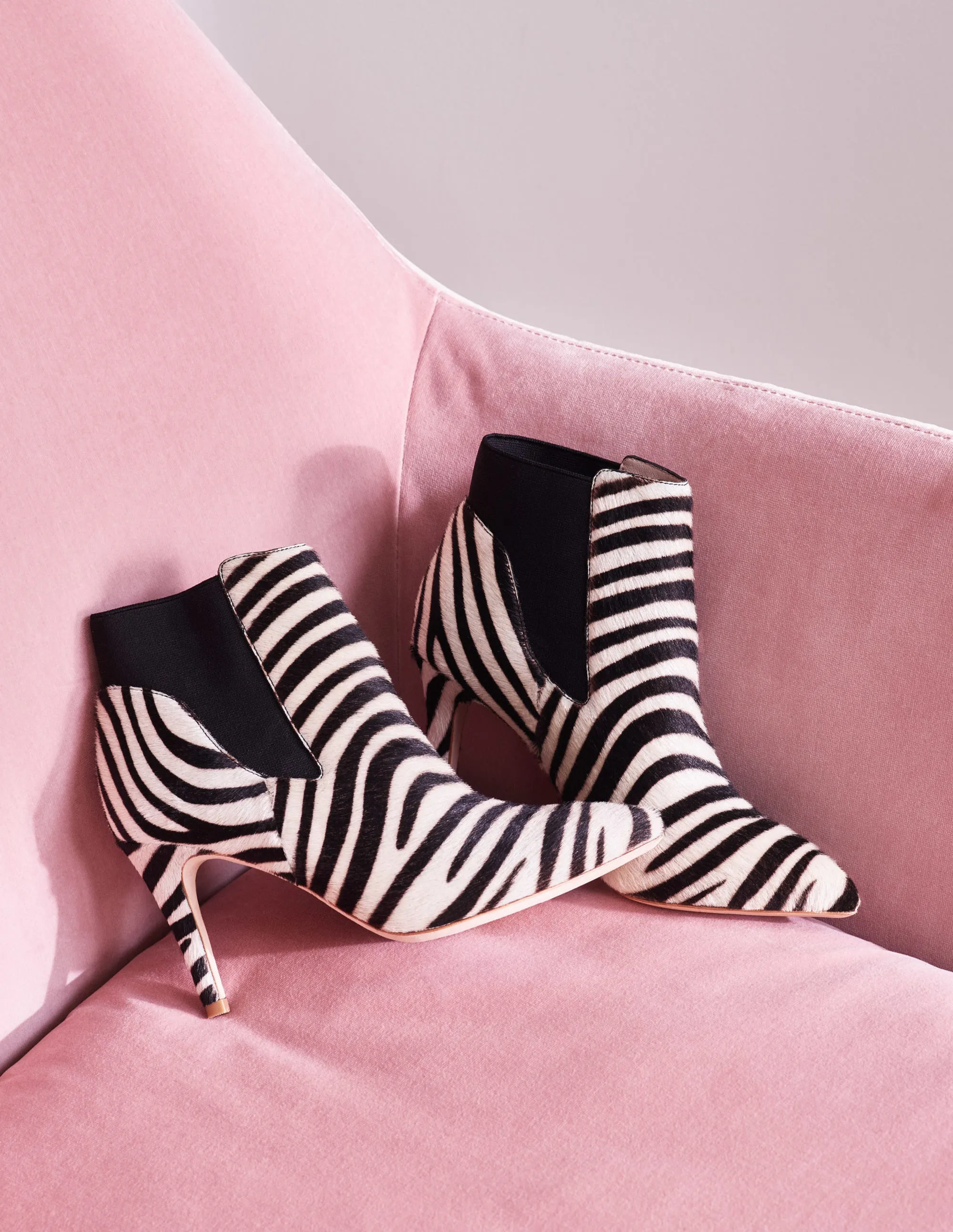 Elsworth Ankle Boots-Zebra