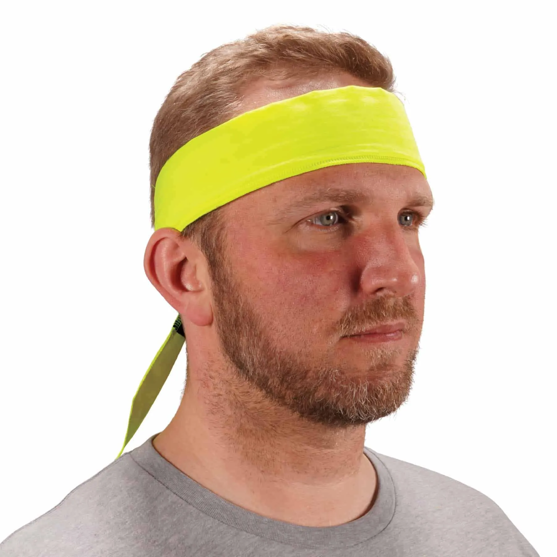 Ergodyne 12397 6702  Lime Cooling Bandana - Embedded Polymers - Tie