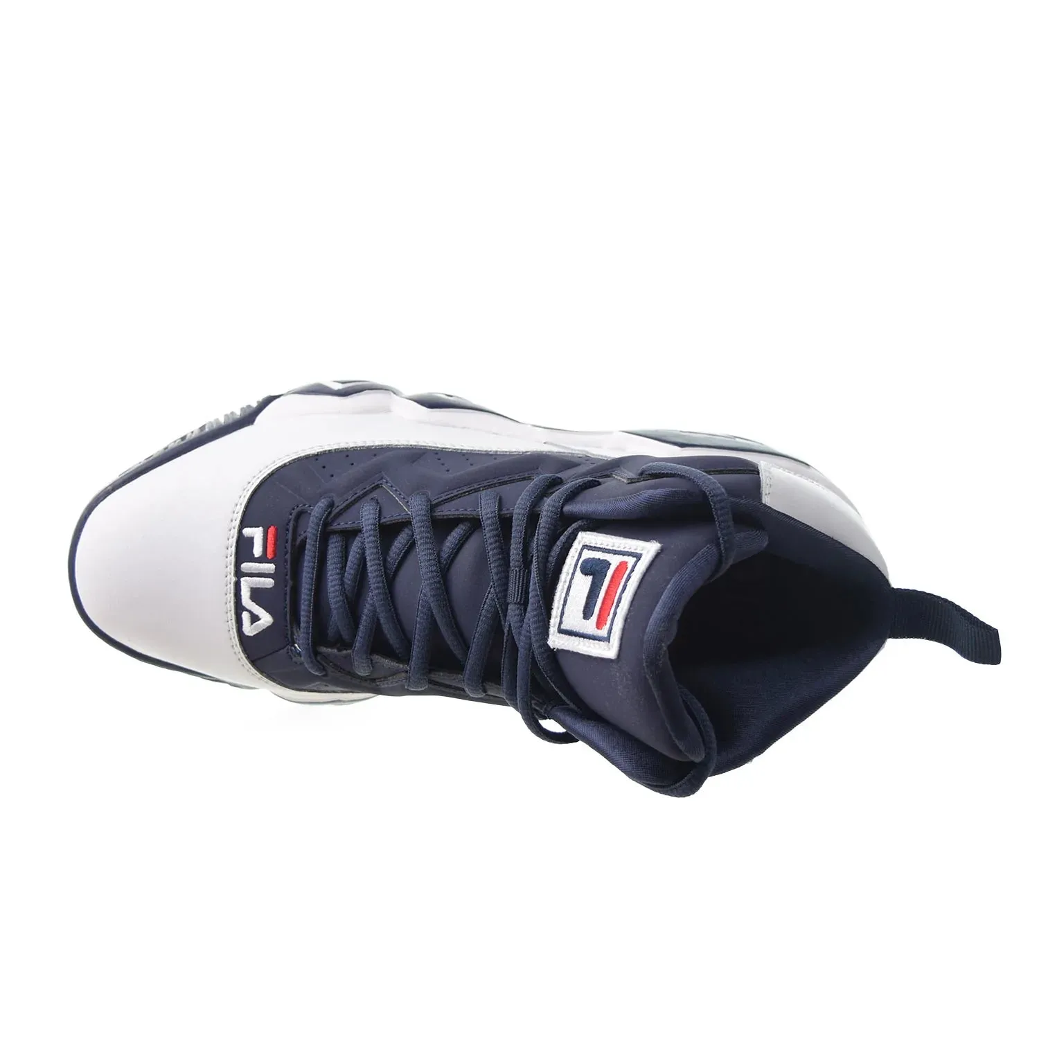 Fila MB High Jamal Mashburn Men's Basketball Shoes White-Navy-Red