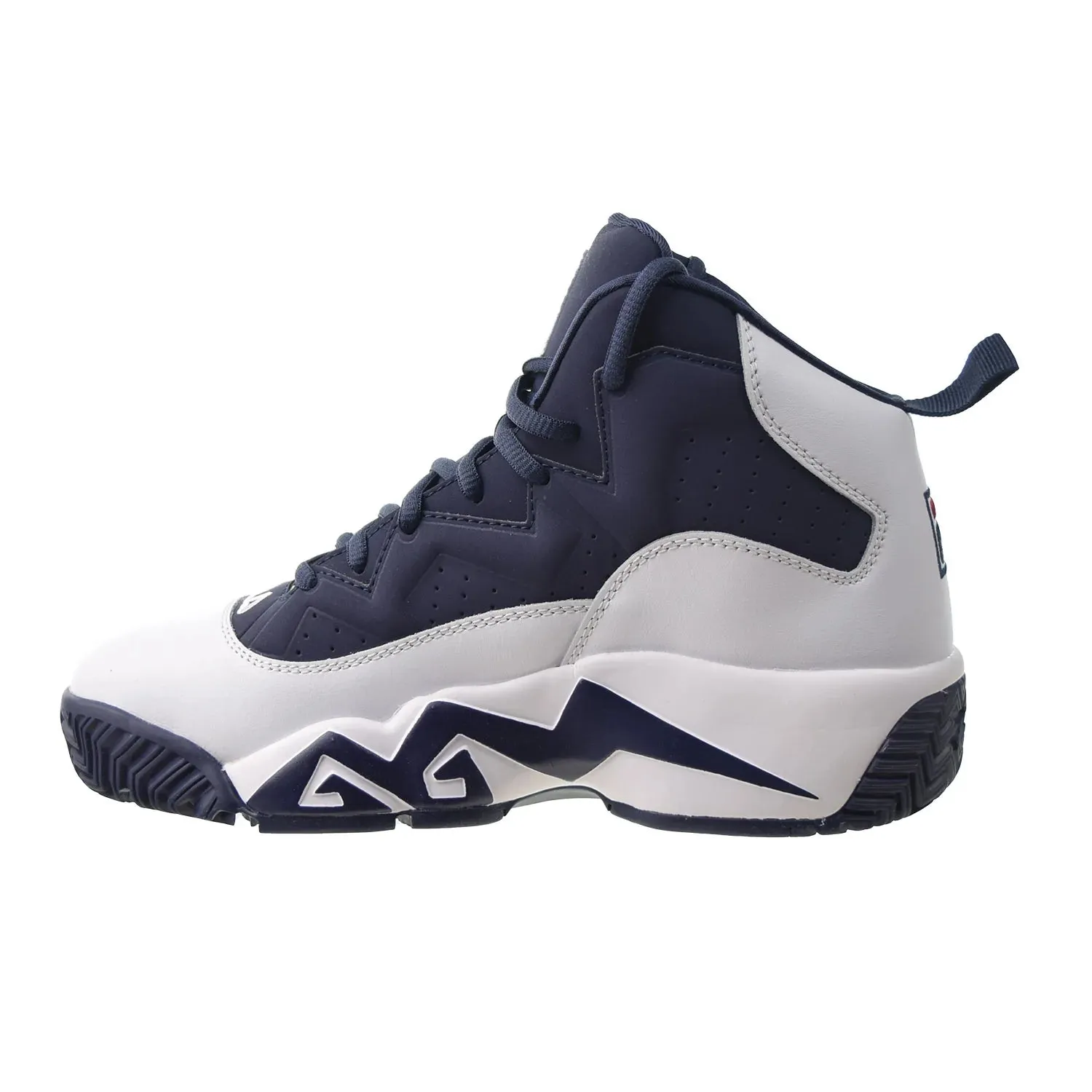 Fila MB High Jamal Mashburn Men's Basketball Shoes White-Navy-Red