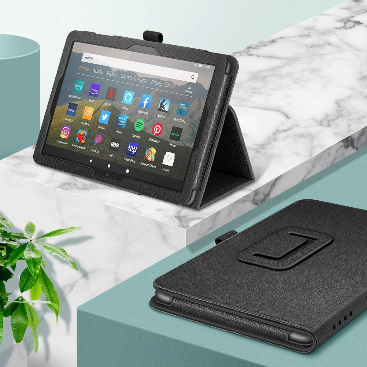Fire HD 8 / Fire HD 8 Plus (12th/10th Gen, 2024/2022/2020) Folio Case | Fintie