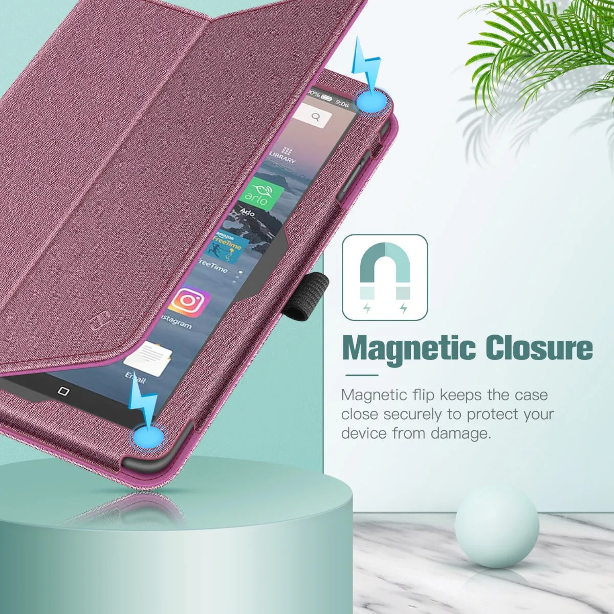Fire HD 8 / Fire HD 8 Plus (12th/10th Gen, 2024/2022/2020) Folio Case | Fintie
