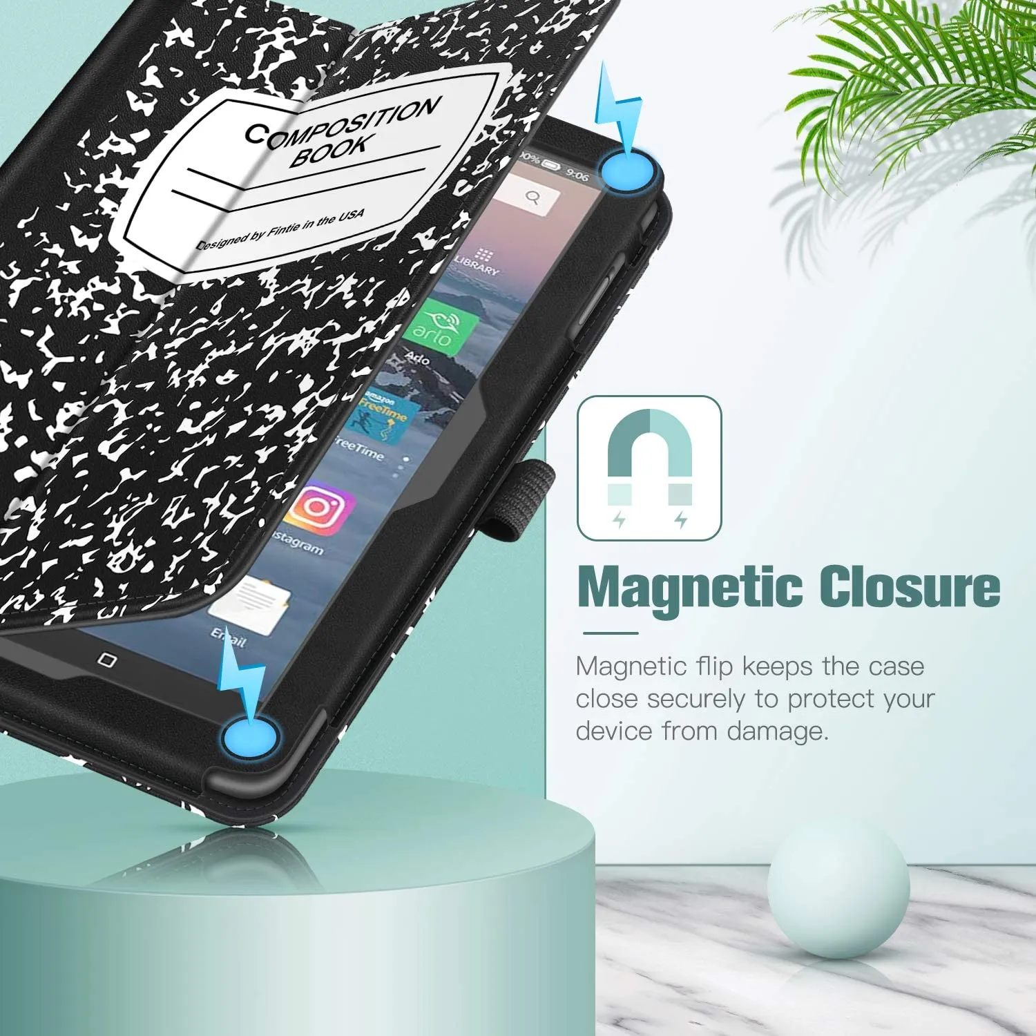 Fire HD 8 / Fire HD 8 Plus (12th/10th Gen, 2024/2022/2020) Folio Case | Fintie