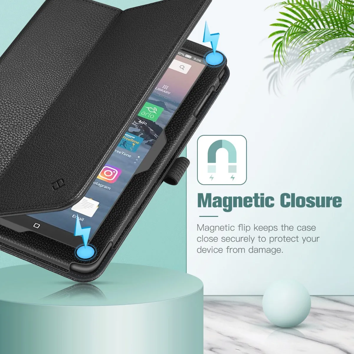 Fire HD 8 / Fire HD 8 Plus (12th/10th Gen, 2024/2022/2020) Folio Case | Fintie