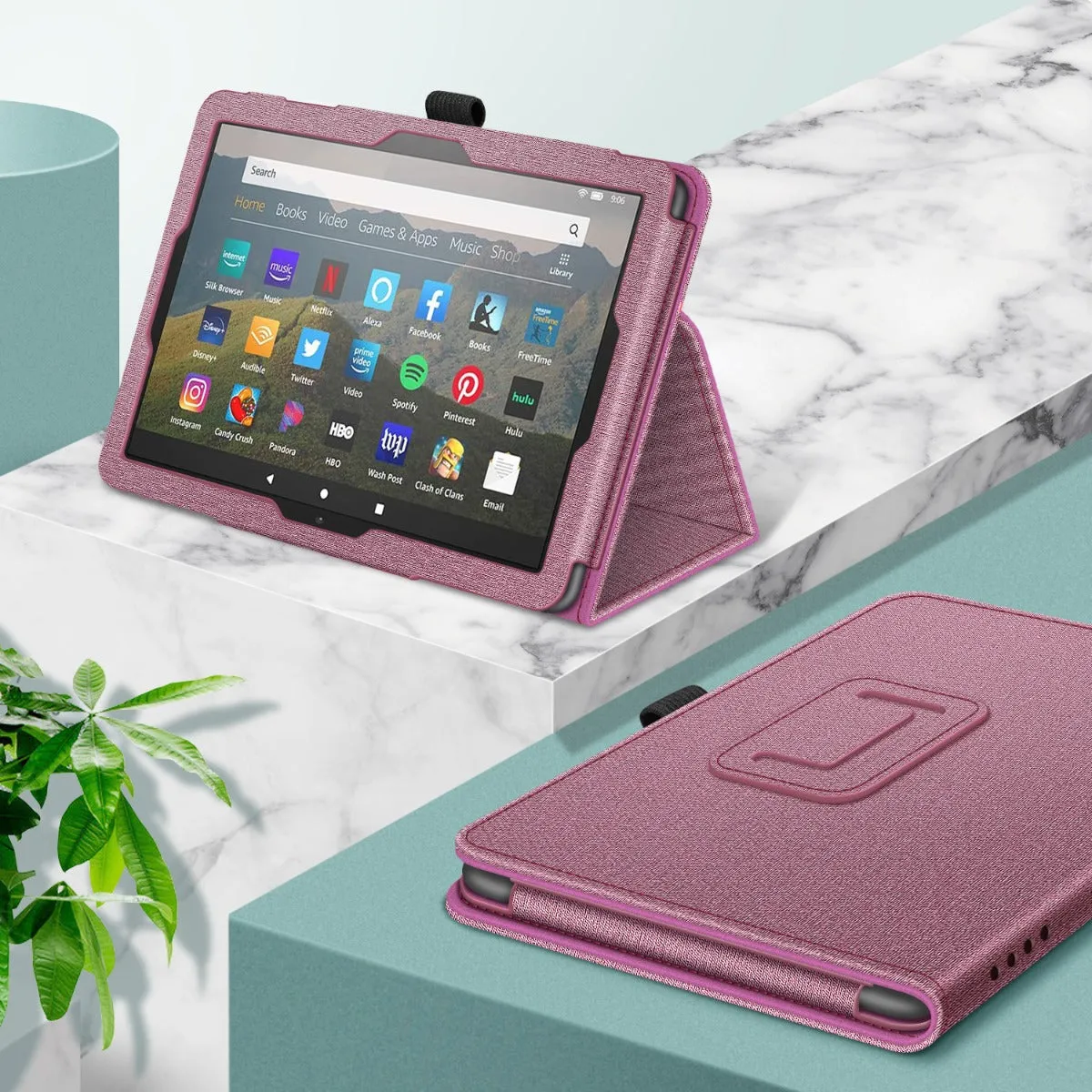 Fire HD 8 / Fire HD 8 Plus (12th/10th Gen, 2024/2022/2020) Folio Case | Fintie