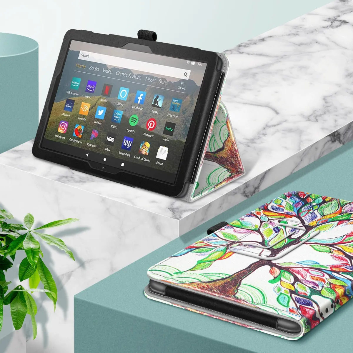 Fire HD 8 / Fire HD 8 Plus (12th/10th Gen, 2024/2022/2020) Folio Case | Fintie