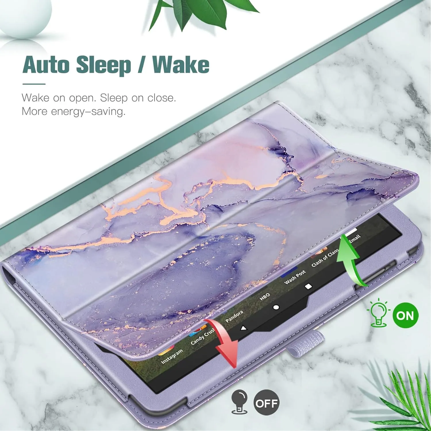 Fire HD 8 / Fire HD 8 Plus (12th/10th Gen, 2024/2022/2020) Folio Case | Fintie