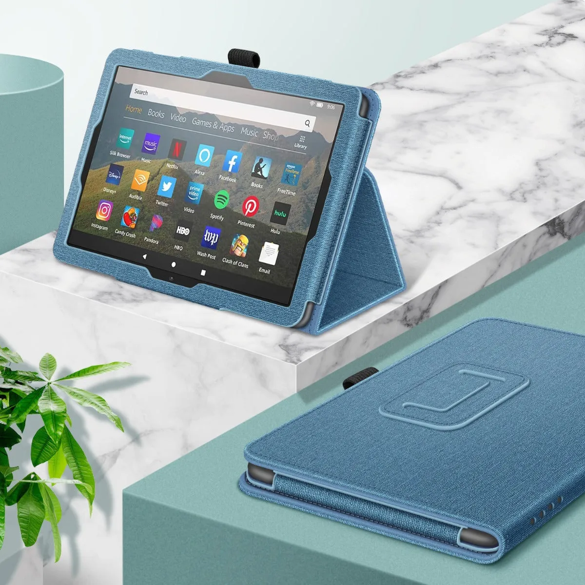 Fire HD 8 / Fire HD 8 Plus (12th/10th Gen, 2024/2022/2020) Folio Case | Fintie