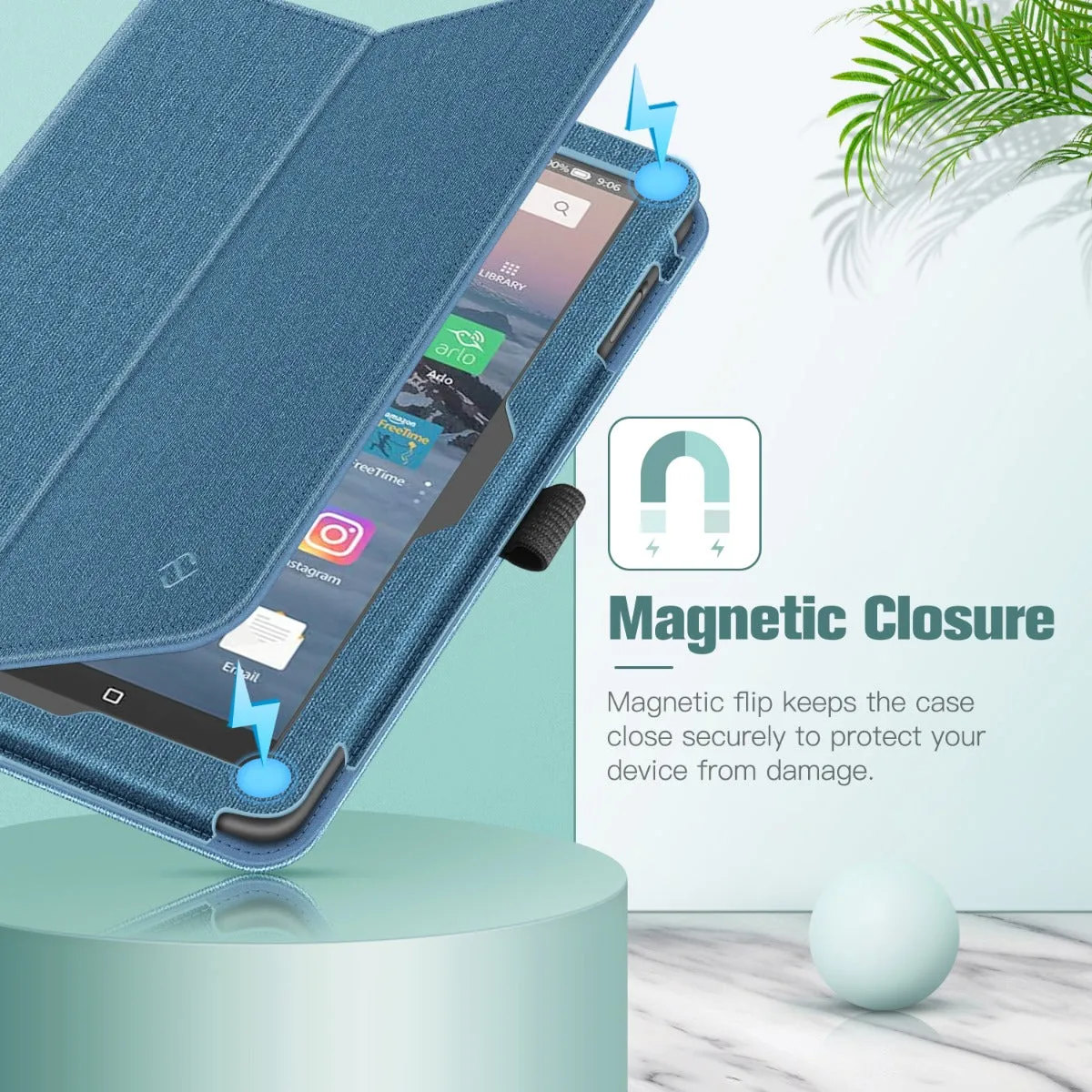 Fire HD 8 / Fire HD 8 Plus (12th/10th Gen, 2024/2022/2020) Folio Case | Fintie