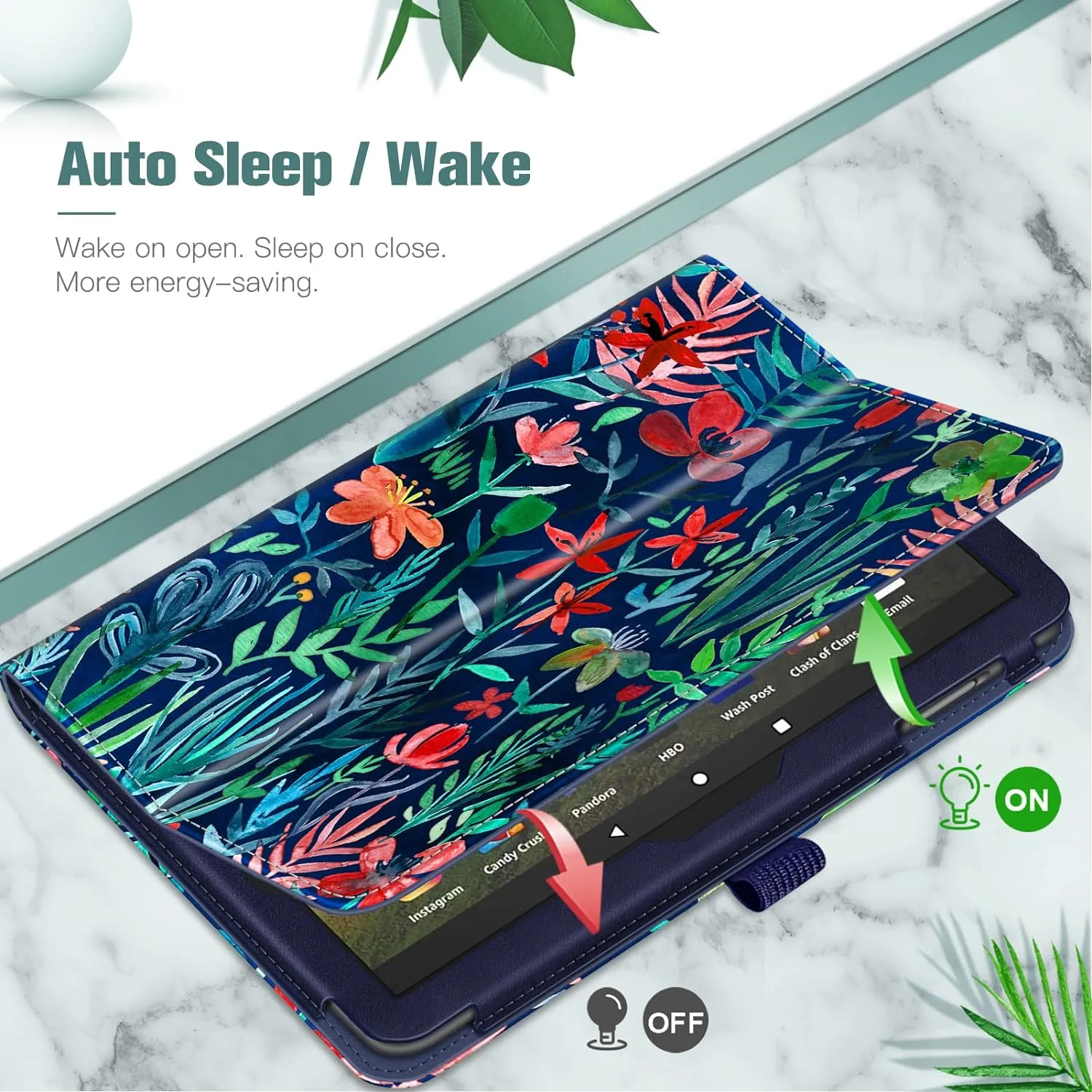 Fire HD 8 / Fire HD 8 Plus (12th/10th Gen, 2024/2022/2020) Folio Case | Fintie