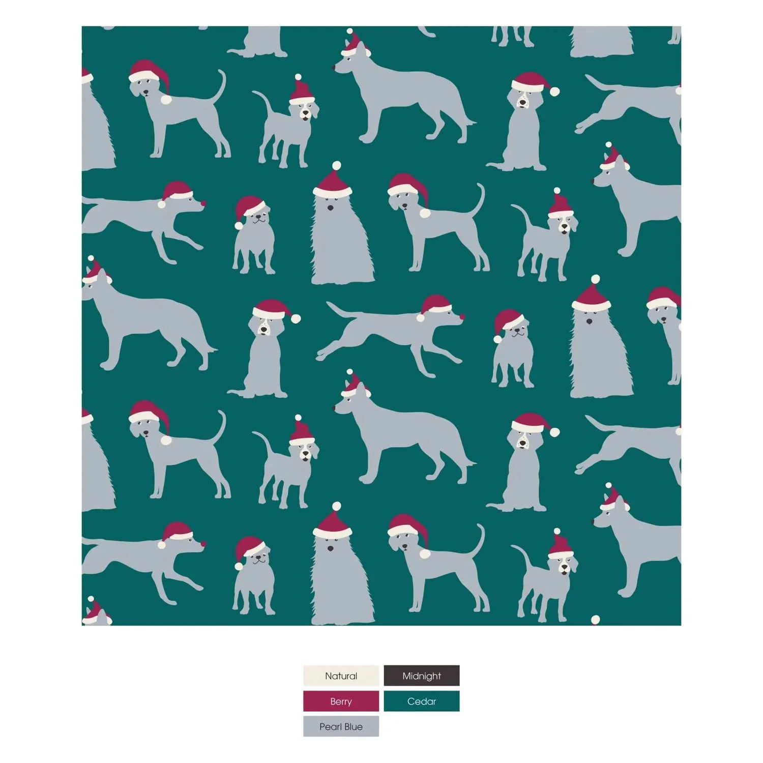 Footie with Zipper - Cedar Santa Dogs