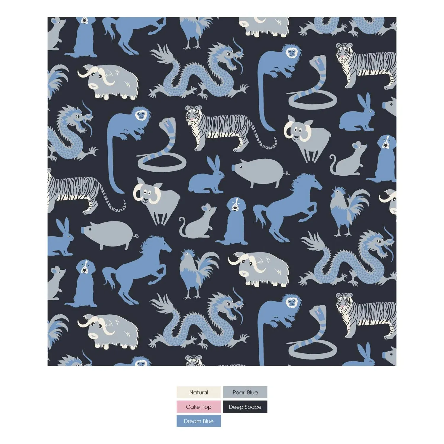 Footie with Zipper - Deep Space Chinese Zodiac