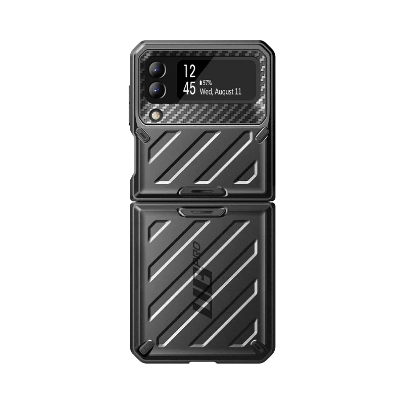 Galaxy Z Flip3 Unicorn Beetle PRO Rugged Case with Belt Clip-Black