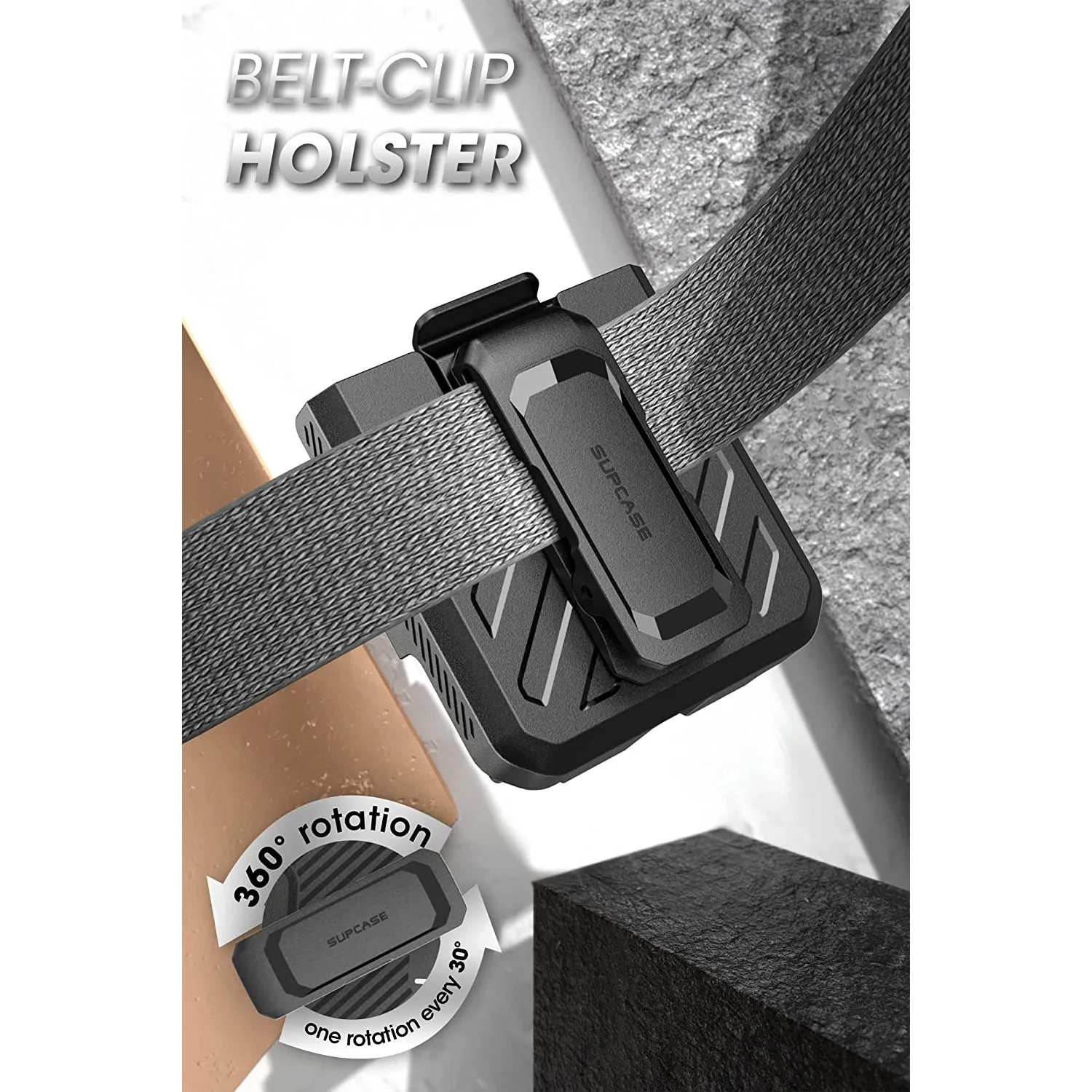 Galaxy Z Flip3 Unicorn Beetle PRO Rugged Case with Belt Clip-Black
