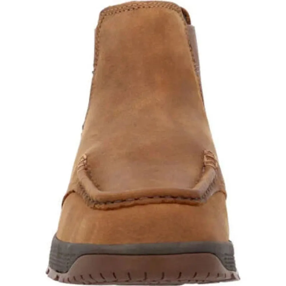 Georgia Boot Athens Superlyte Men's Waterproof Work Chelsea Boots Gb00548 In Brown