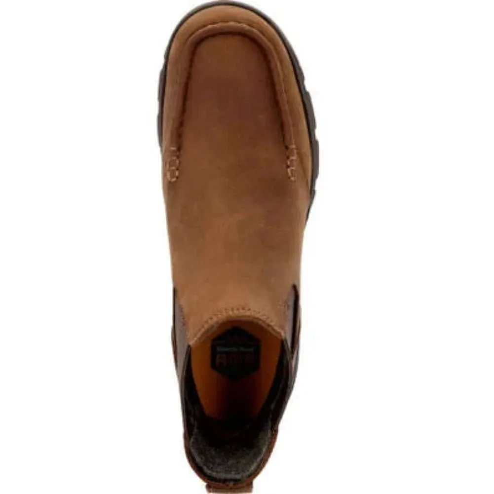 Georgia Boot Athens Superlyte Men's Waterproof Work Chelsea Boots Gb00548 In Brown