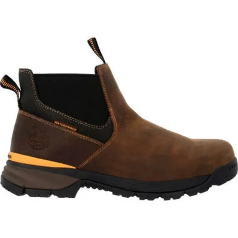 Georgia Boot Tbd Men's Waterproof Chelsea Work Boots Gb00599 In Brown