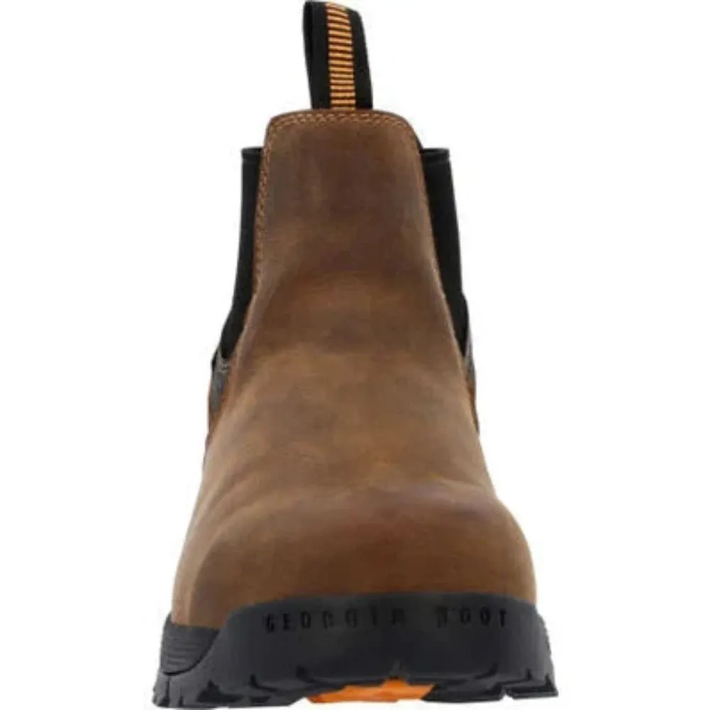 Georgia Boot Tbd Men's Waterproof Chelsea Work Boots Gb00599 In Brown