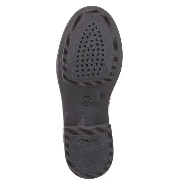 Geox J Agata Dark Tan Chelsea Ankle Boots