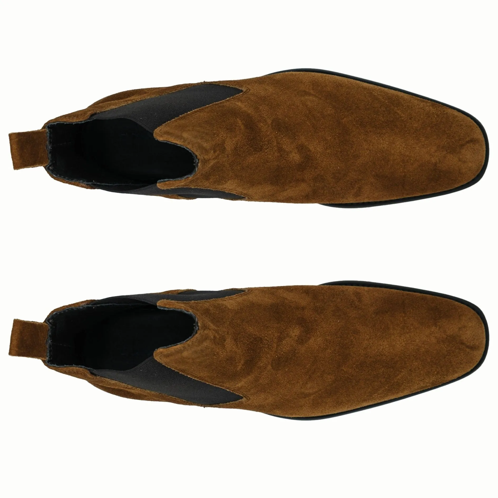 Giovacchini Milano in Cognac Suede Chelsea Boots