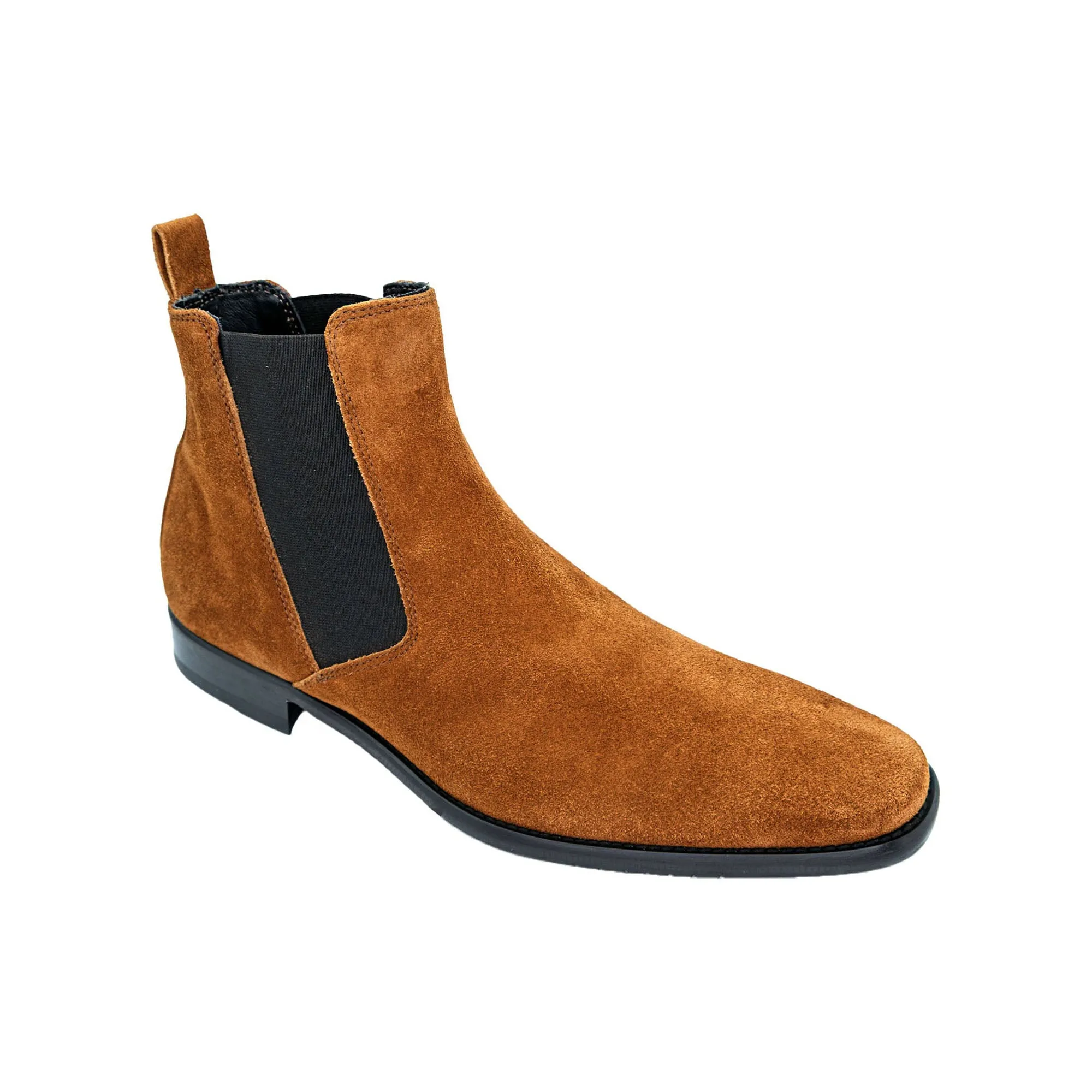 Giovacchini Milano in Cognac Suede Chelsea Boots