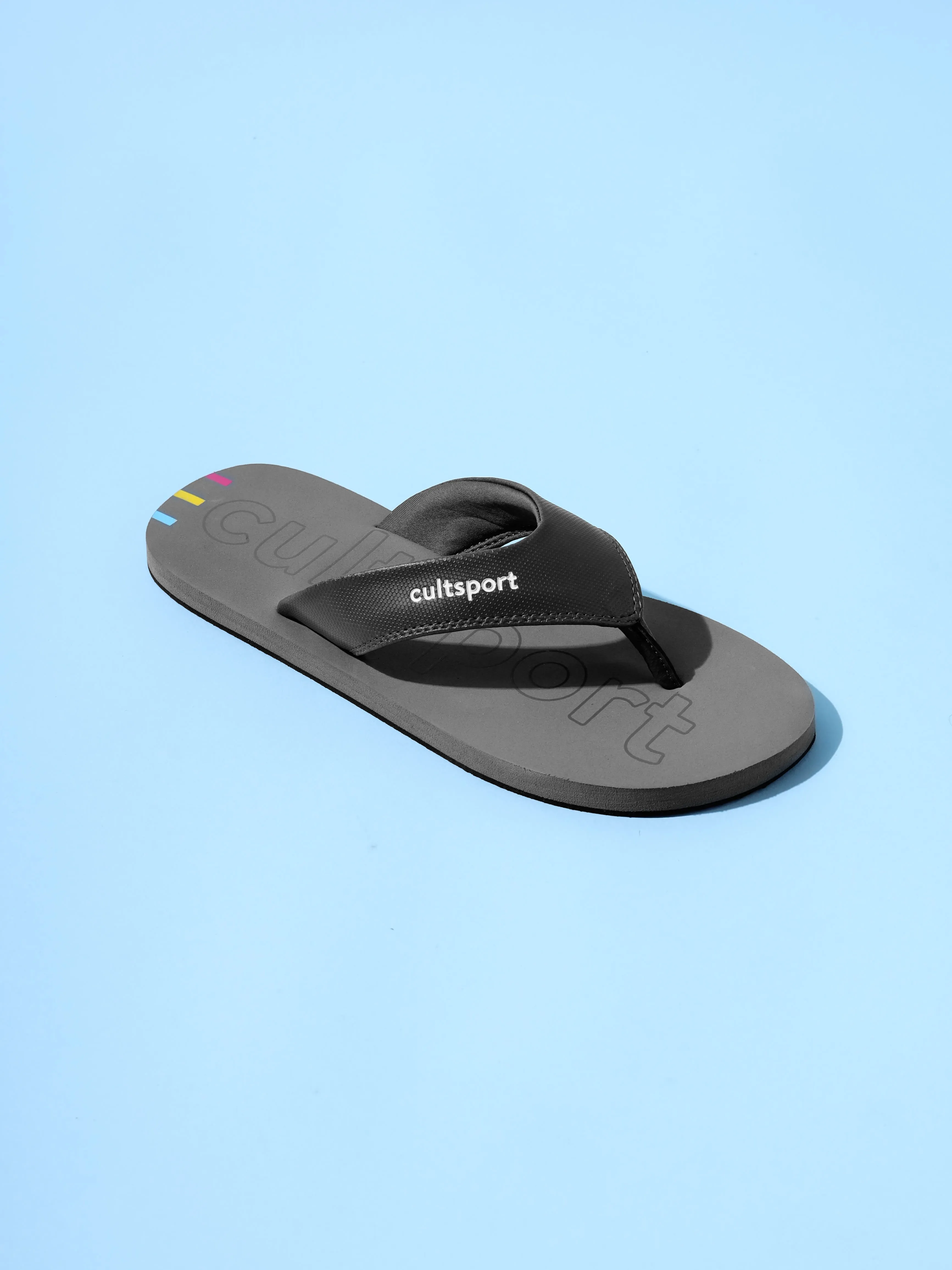 Glide Sweat Absorbing EVA Flip Flops - Dark Grey
