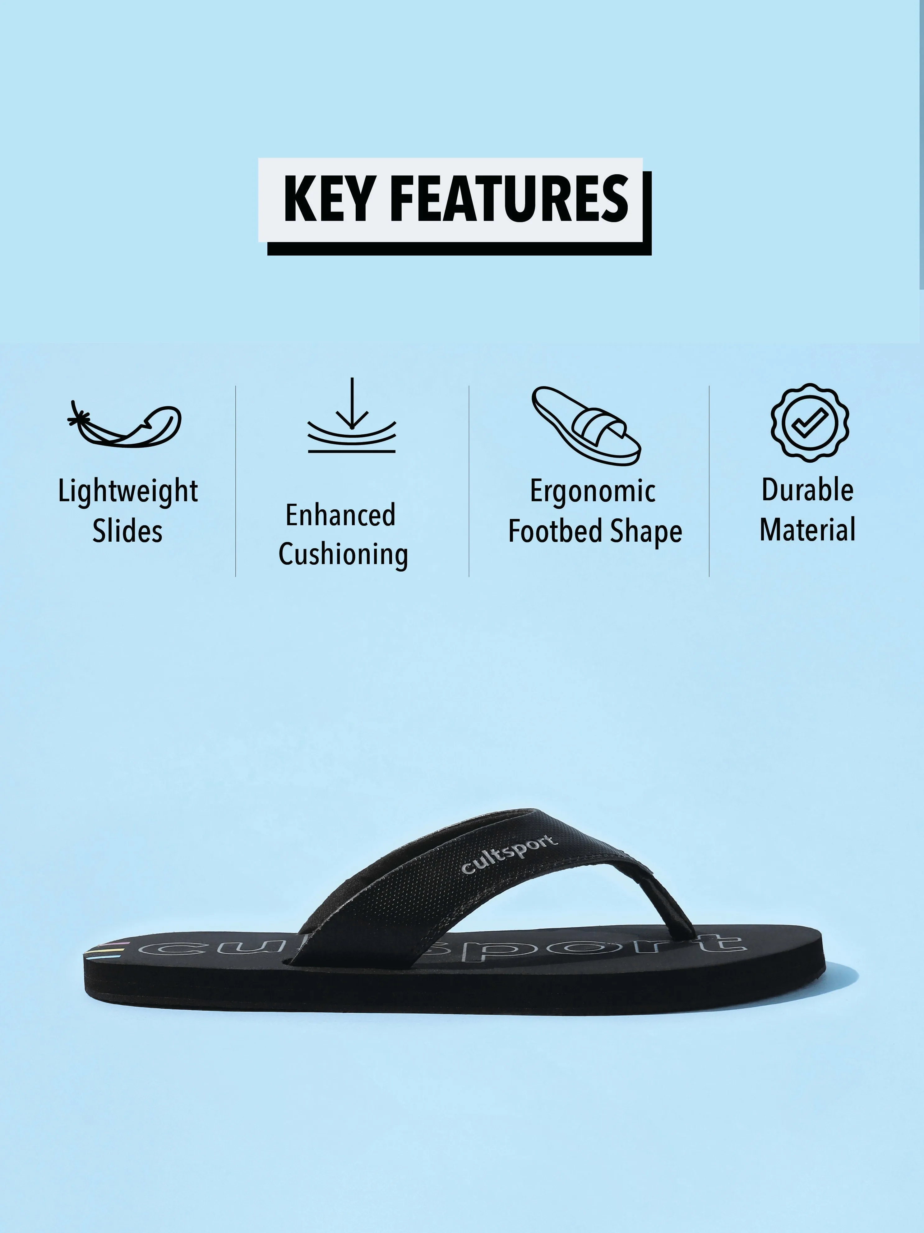 Glide Sweat Absorbing EVA Flip Flops