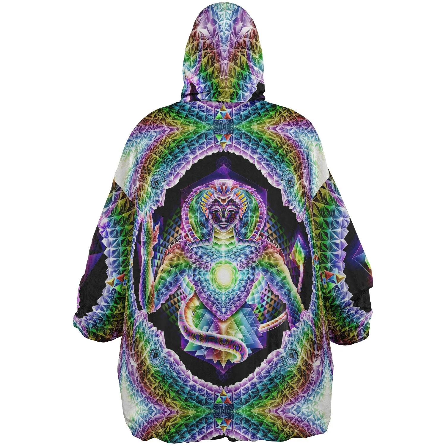 GOD SOURCE BUTTERFLY Reversible Snug Hoodie -SALVIA DROID