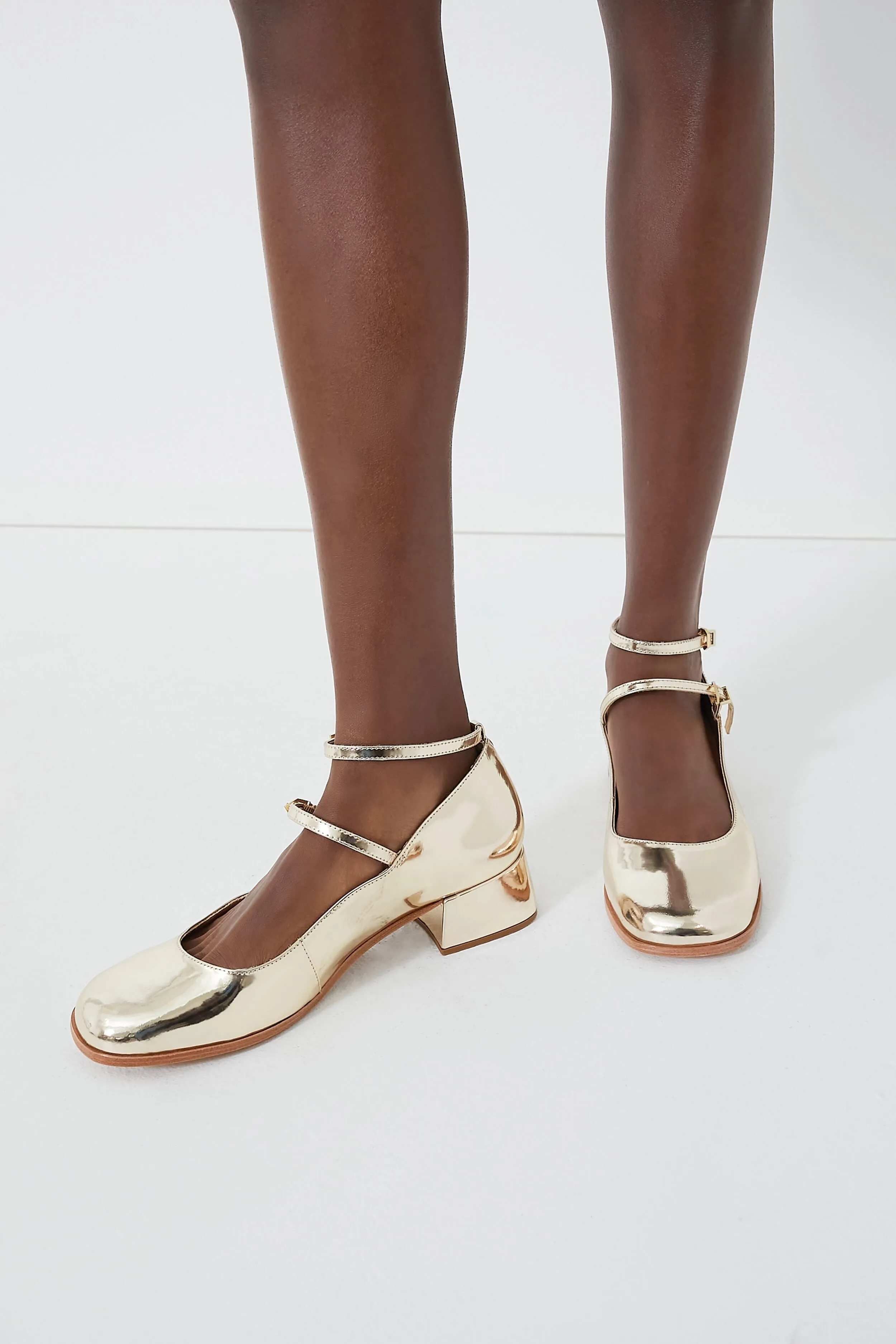 Gold Dorothy Low Heels