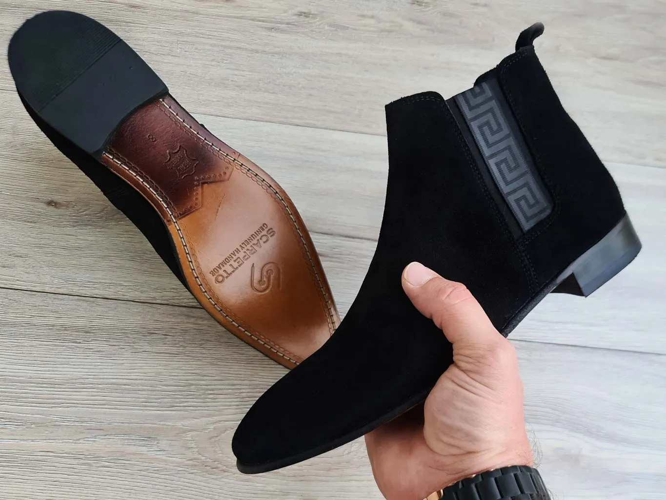 Greeky Men's Chelsea Leather Boots