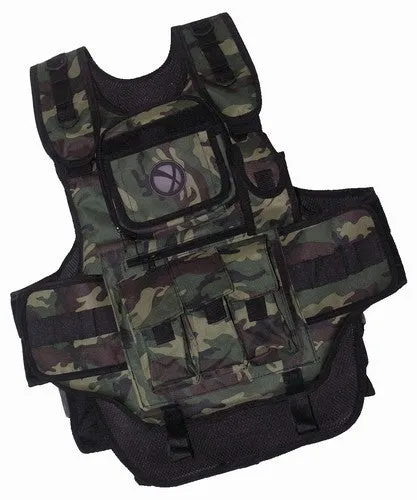 GxG Tactical Paintball Vest - Woodland Camo