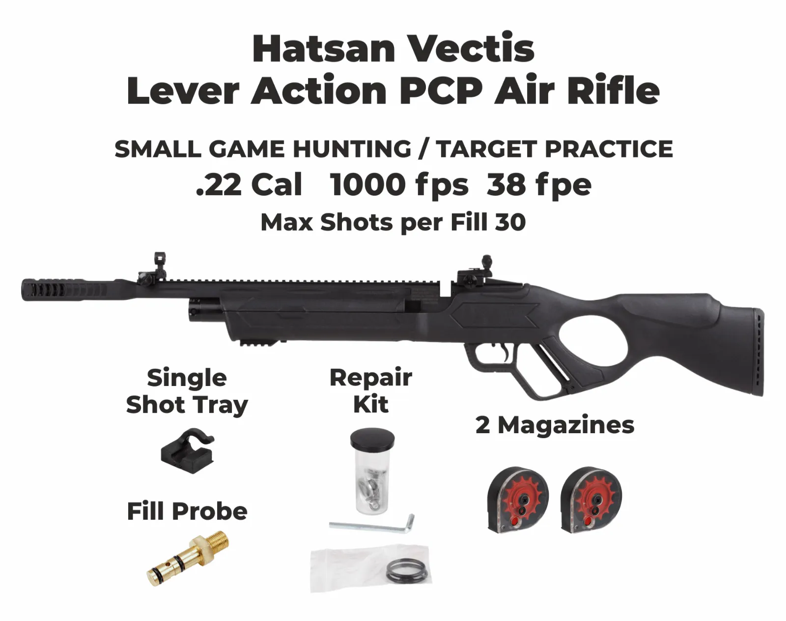 HATSAN VECTIS PCP AIR RIFLE SYNTH 5.5MM