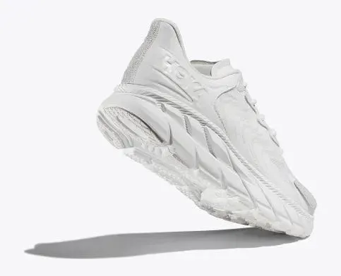 Hoka Unisex Clifton LS Walking Shoes- White/Nimbus Cloud