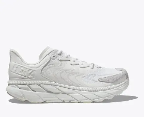 Hoka Unisex Clifton LS Walking Shoes- White/Nimbus Cloud