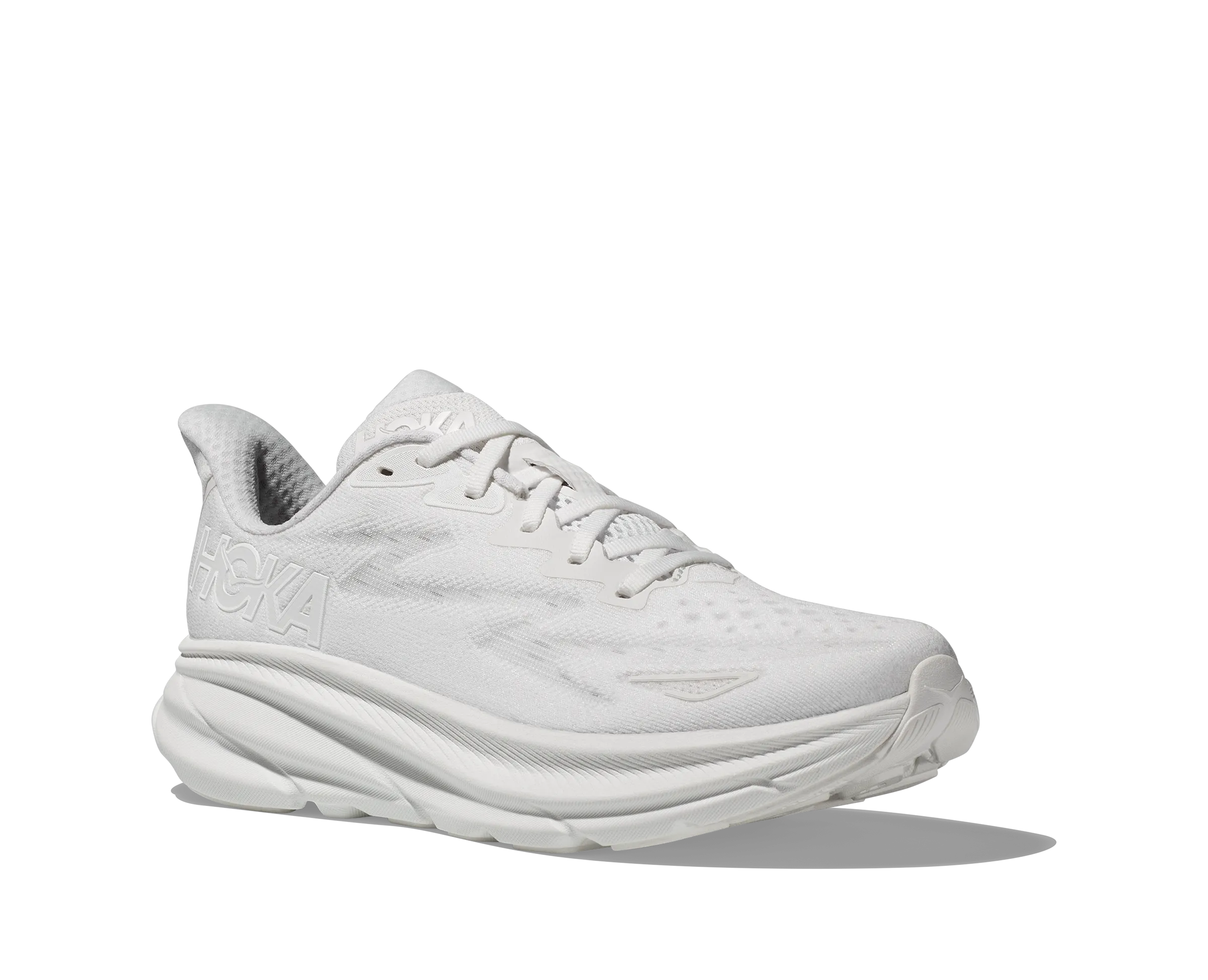 Hoka Womens Trainer Clifton 9 White/White