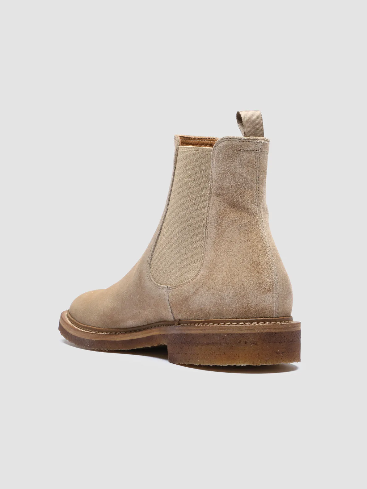 HOPKINS CREPE 117 Alce - Taupe Suede Chelsea Boots