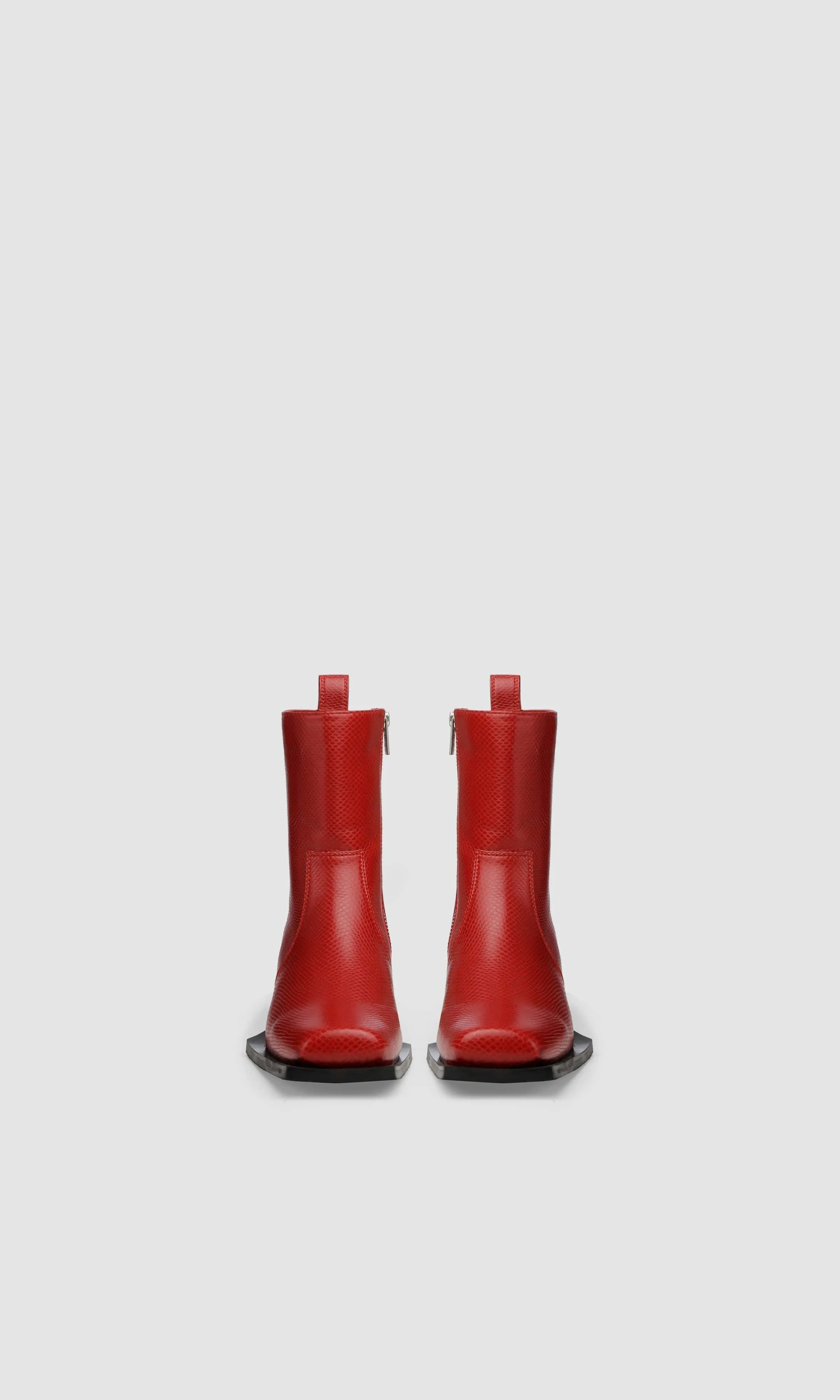 Karel Vegan Apple Leather Ankle Boots | Ruby Red