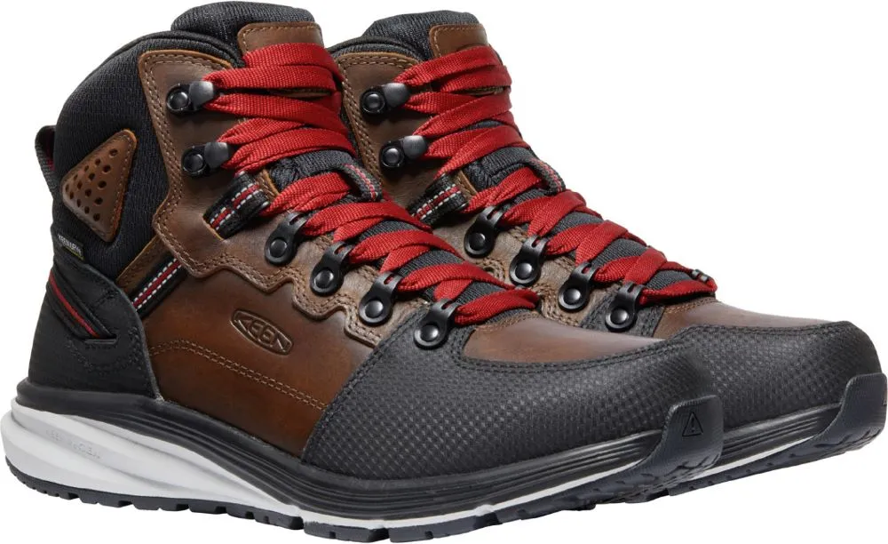 'Keen Utility' Men's Red Hook EH WP Mid Hiker Soft Toe - Tobacco / Black