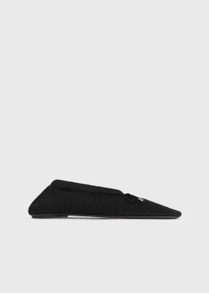 Knitted ballerinas black