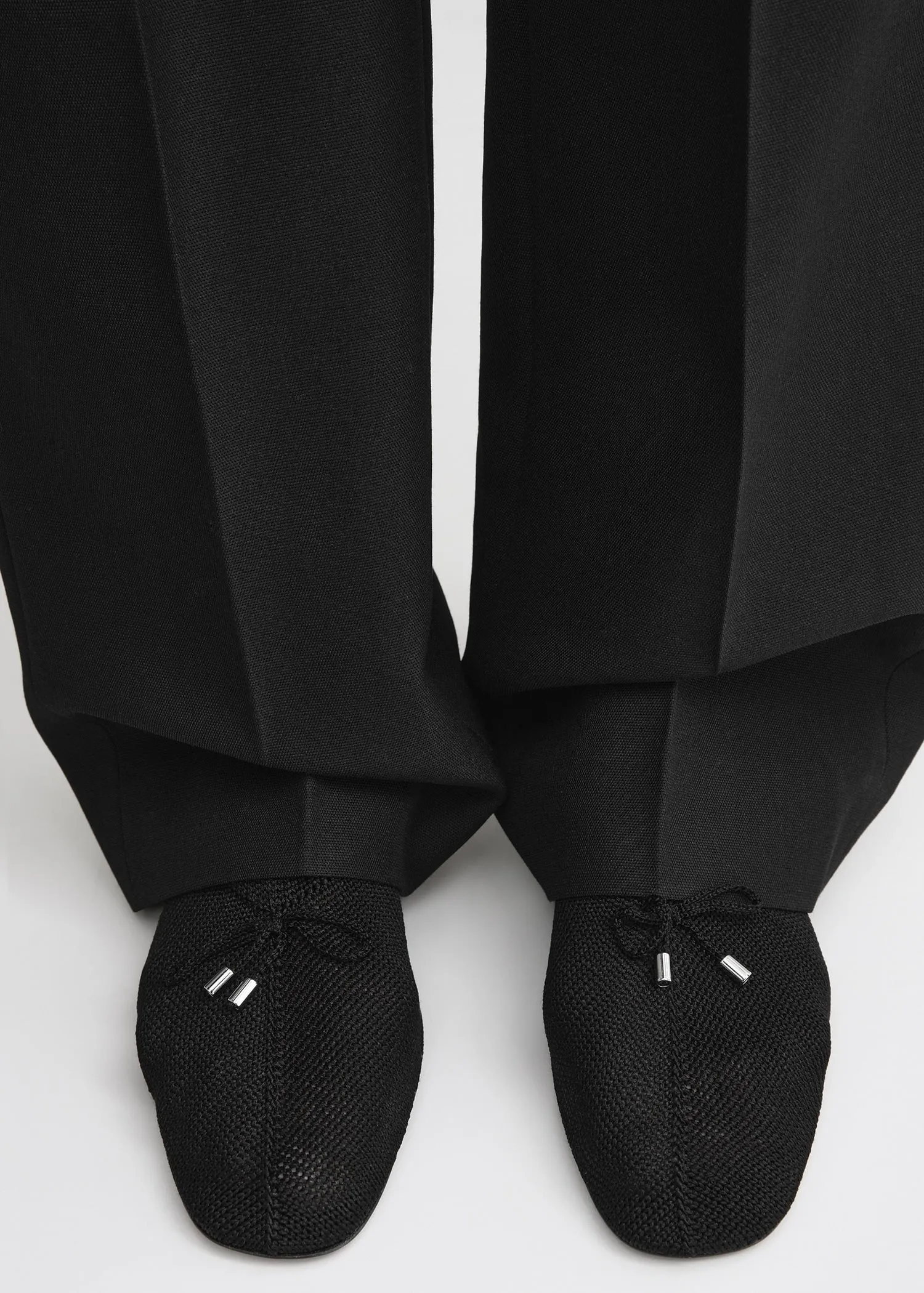 Knitted ballerinas black