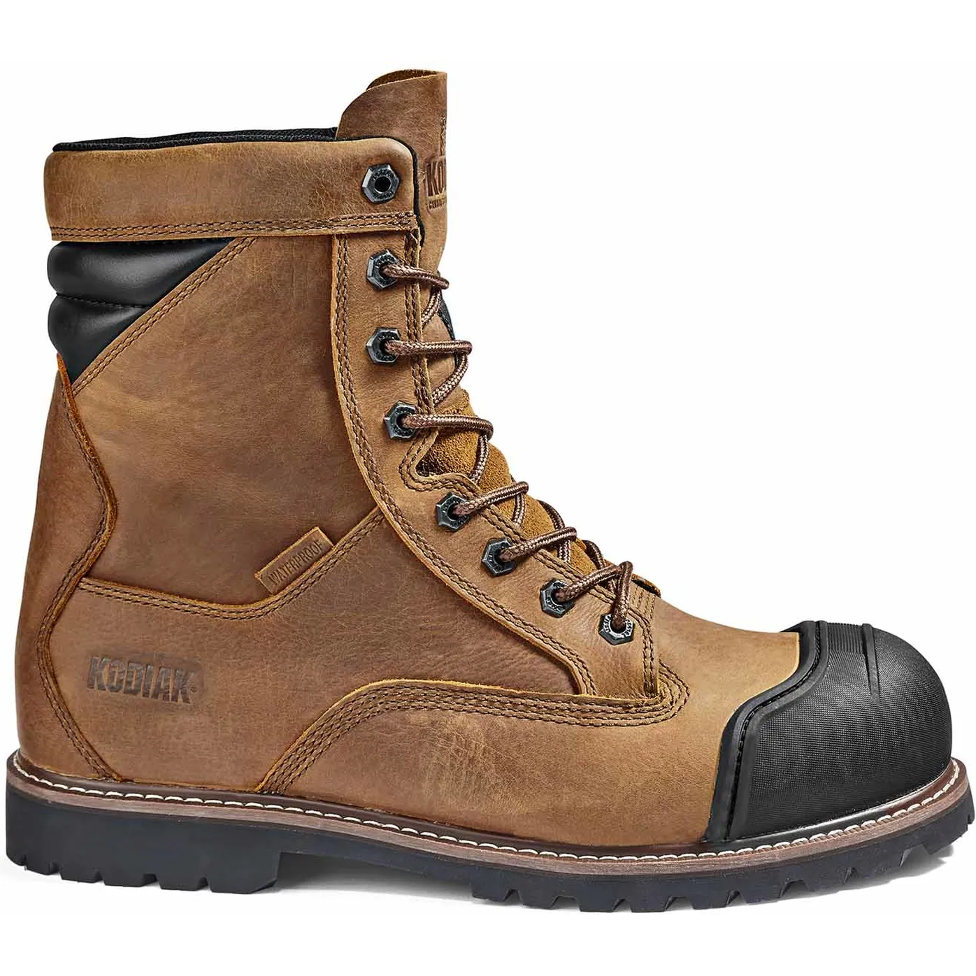 Kodiak Men's Mckinney M.U.T 8" Comp Toe WP Work Boot - Wheat - 4TEPWT