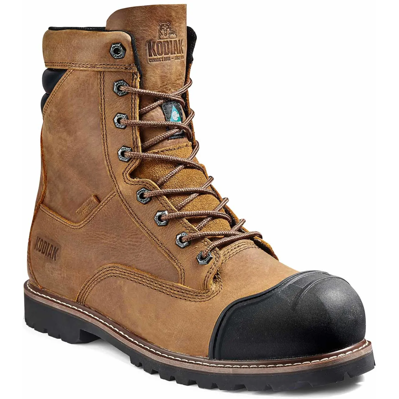 Kodiak Men's Mckinney M.U.T 8" Comp Toe WP Work Boot - Wheat - 4TEPWT