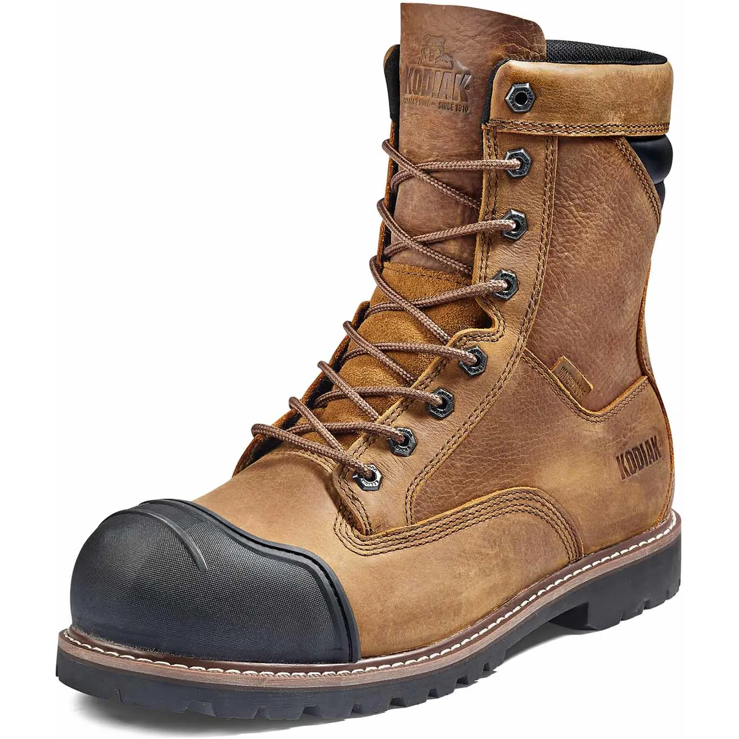 Kodiak Men's Mckinney M.U.T 8" Comp Toe WP Work Boot - Wheat - 4TEPWT